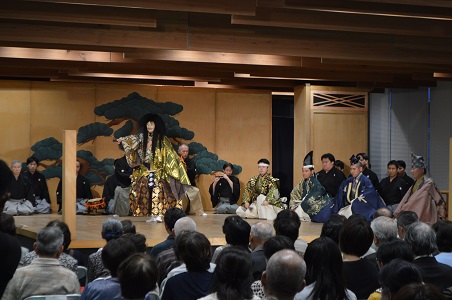 宍戸上演のようすの写真