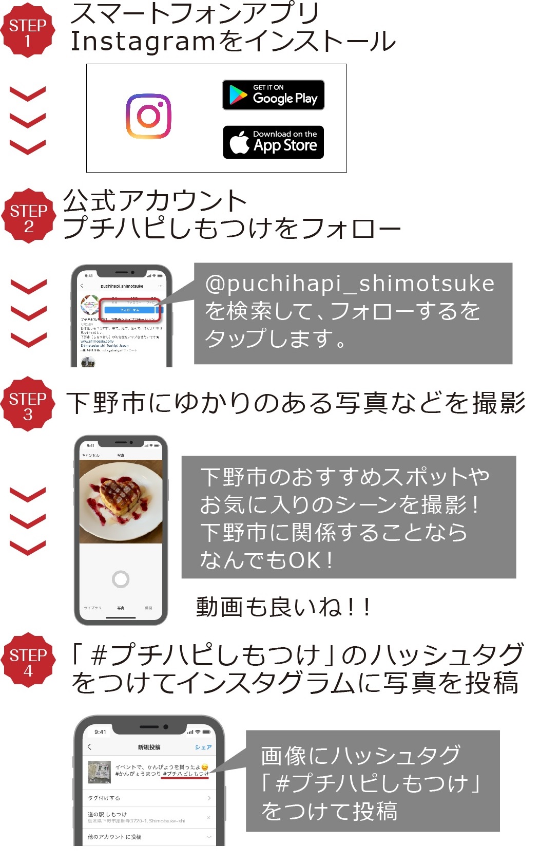 インスタグラム投稿方法