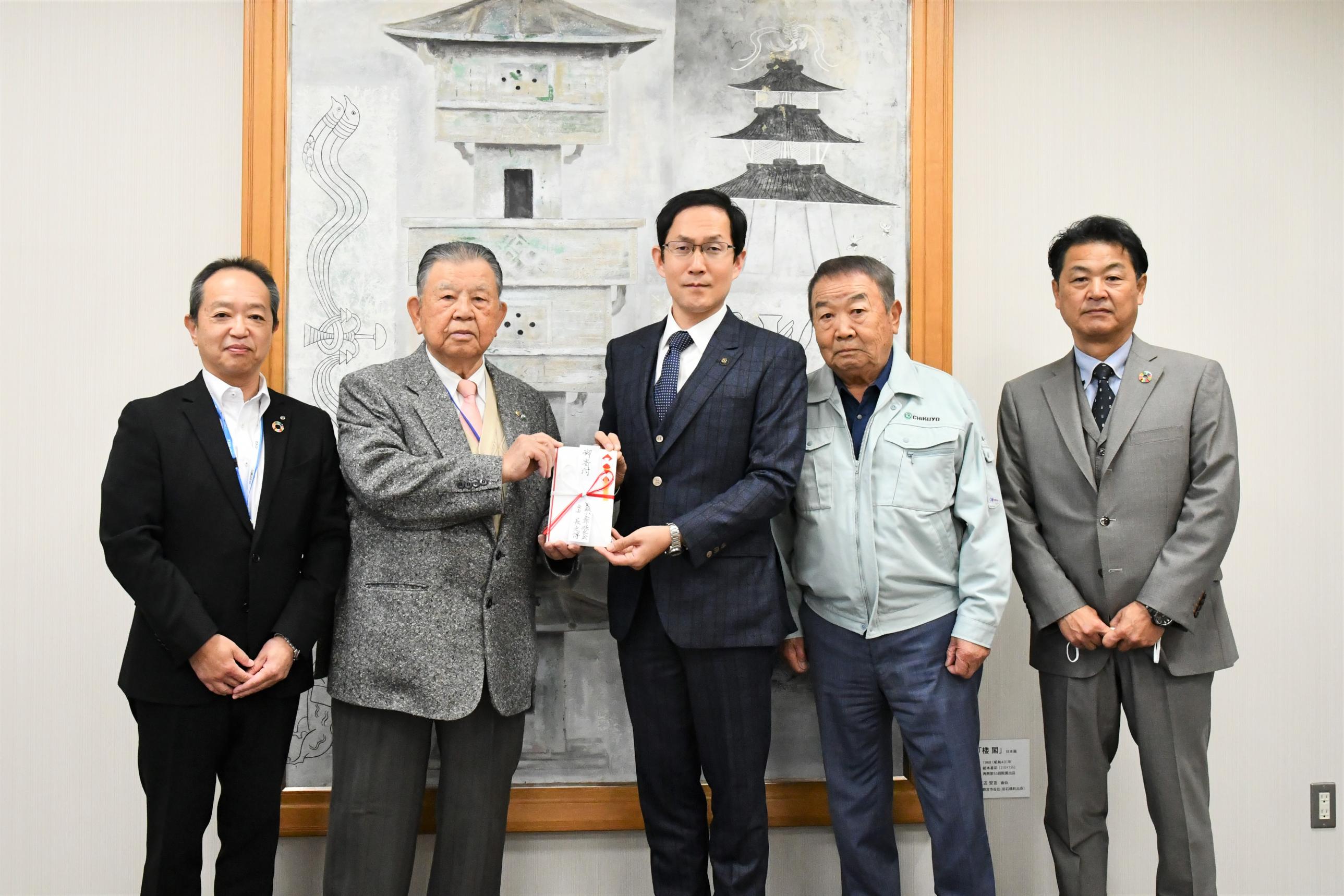 寄付贈呈式（足銀小金井経友会）
