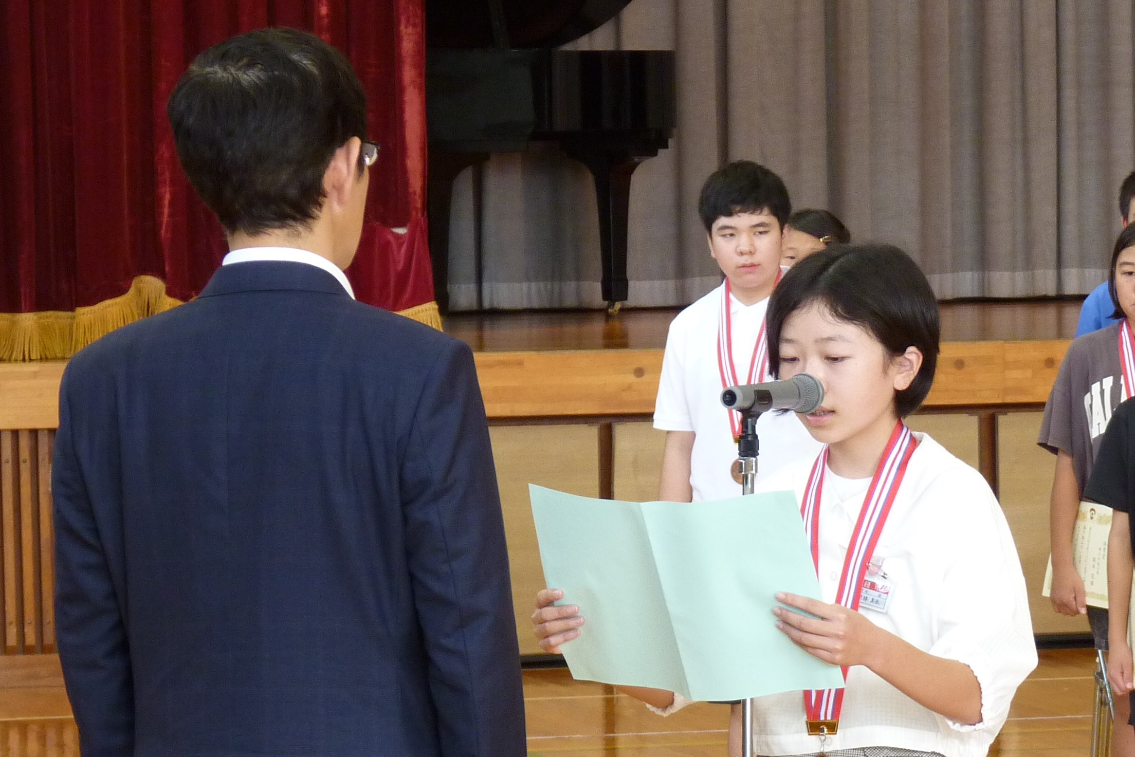 児童代表お礼の挨拶