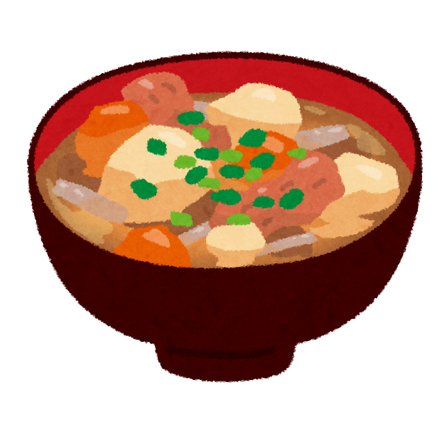 具だくさんの汁物