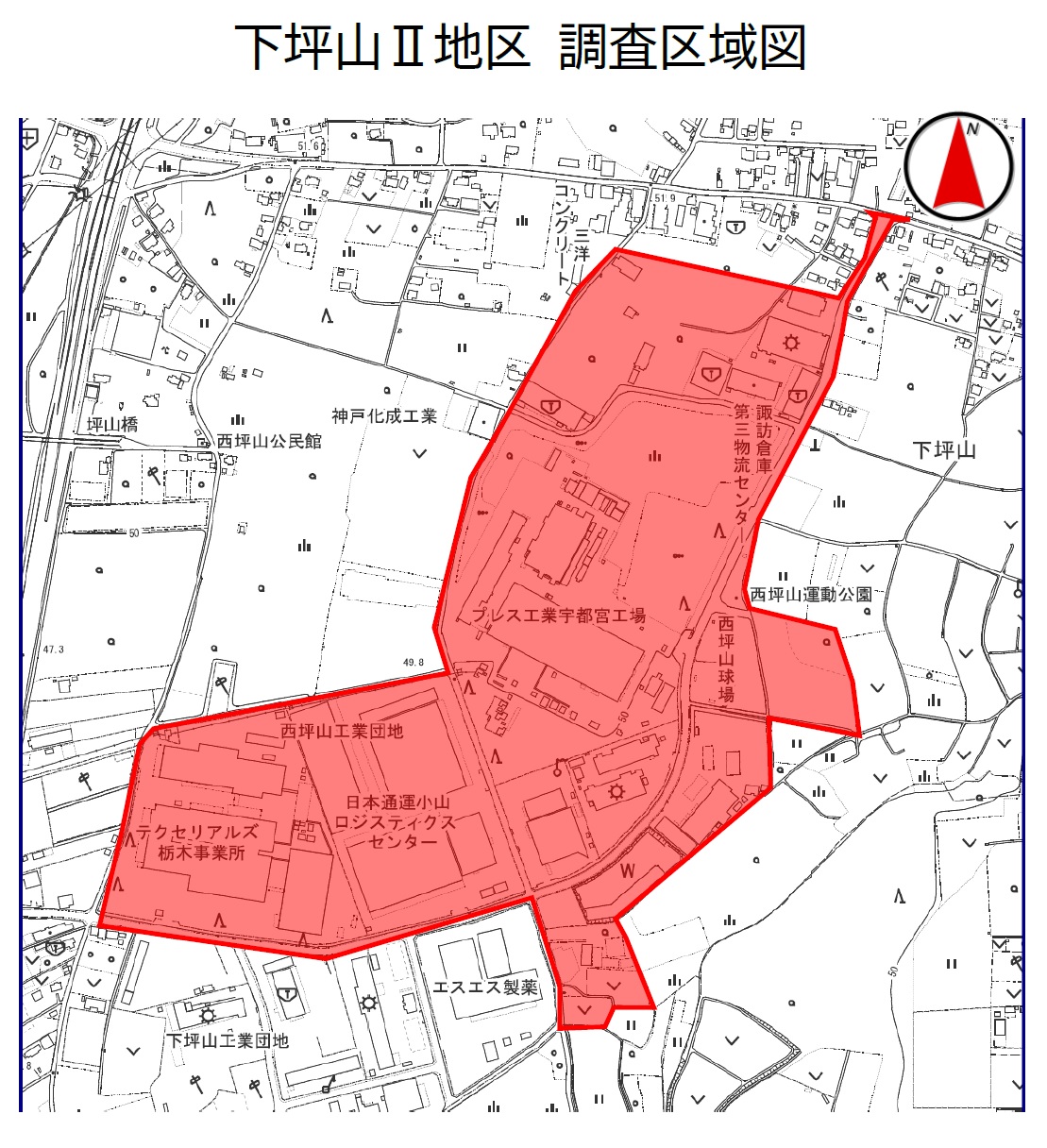 地籍調査下坪山II地区実施図